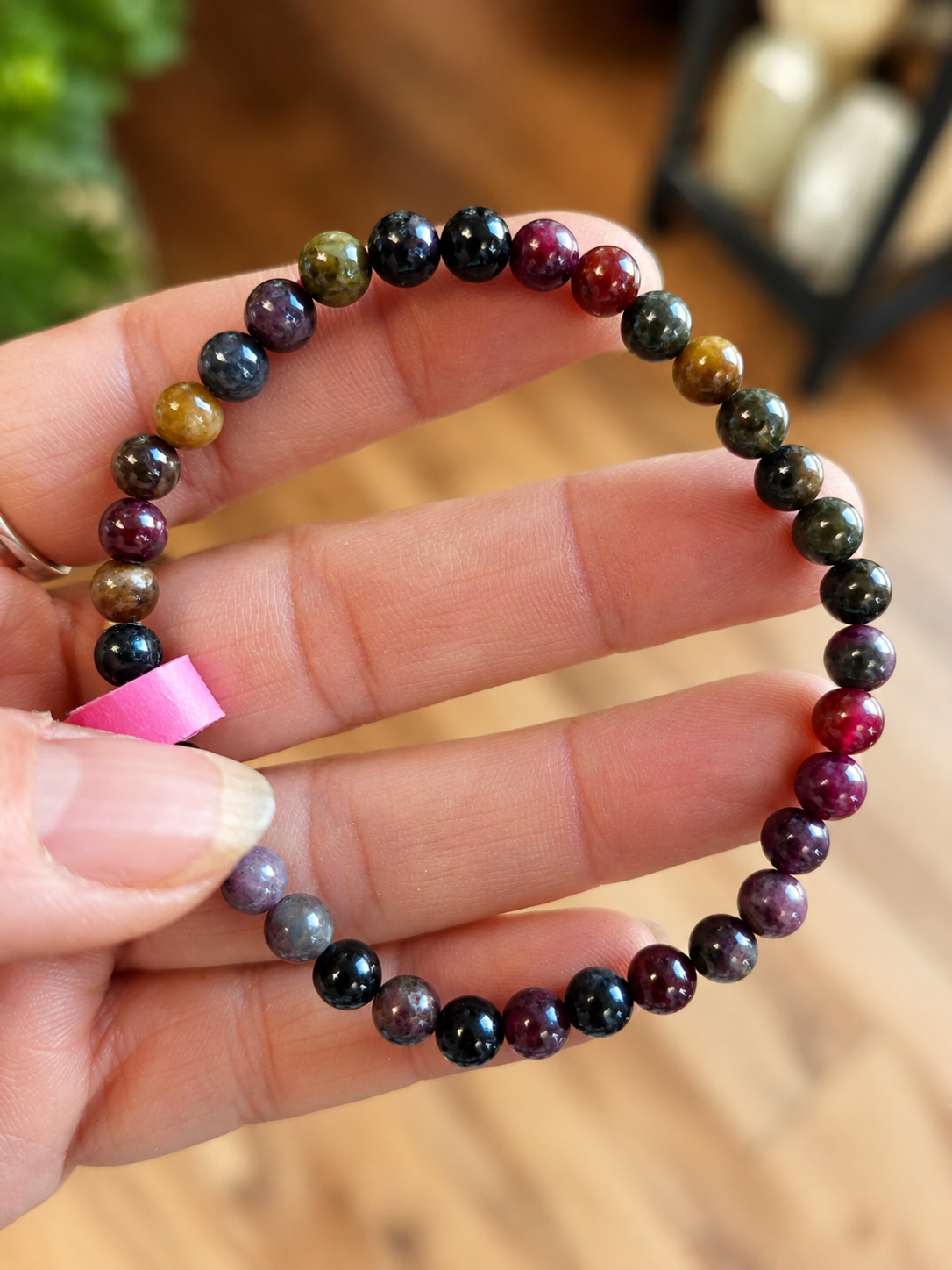 Bracelet Tourmaline Melon d'Eau – Perles 6 mm