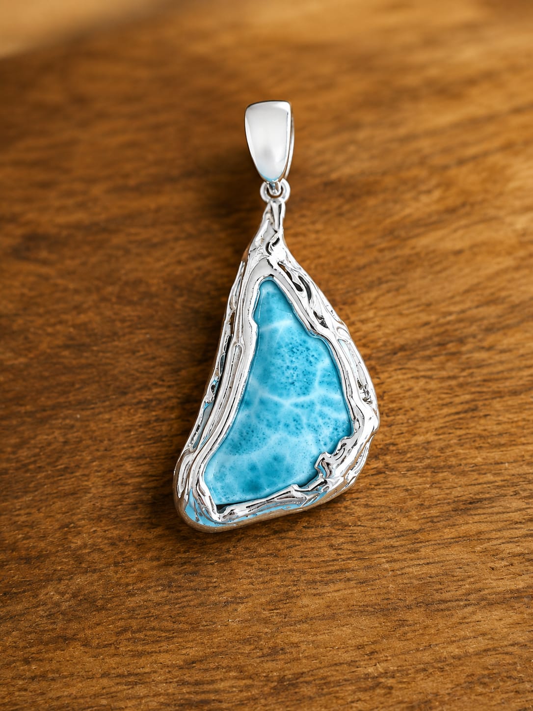 Pendentif Larimar – Argent 925 unique