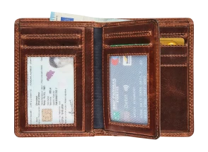 Portefeuille cuir anti-piratage pour cartes supplémentaires Maverick 002