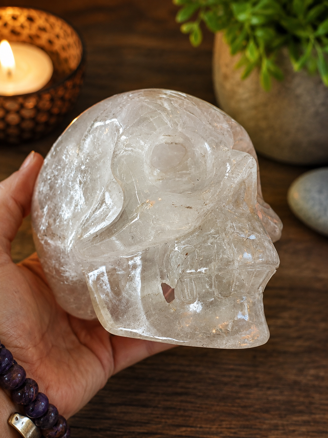 Crâne en cristal de roche – Népal  1.470kg