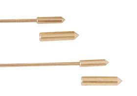 Baguette de sourcier avec manche en bois, 38 cm
