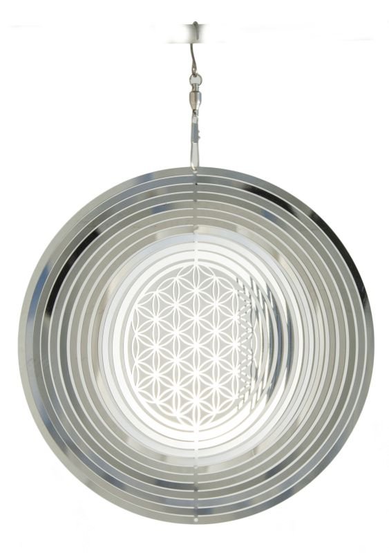 Mobile Fleur de Vie 15,3 cm fabriqué en acier inoxydable
