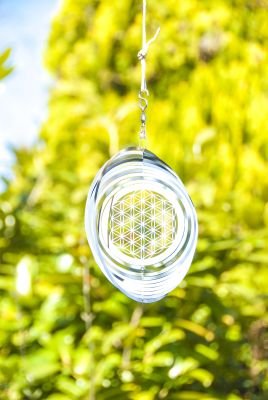 Mobile Fleur de Vie 25,4 cm fabriqué en acier inoxydable