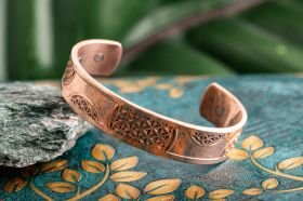 blacelet Fleur de Vie,cuivre magnétique