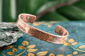 Petit bracelet Fleur de Vie  cuivre magnétic