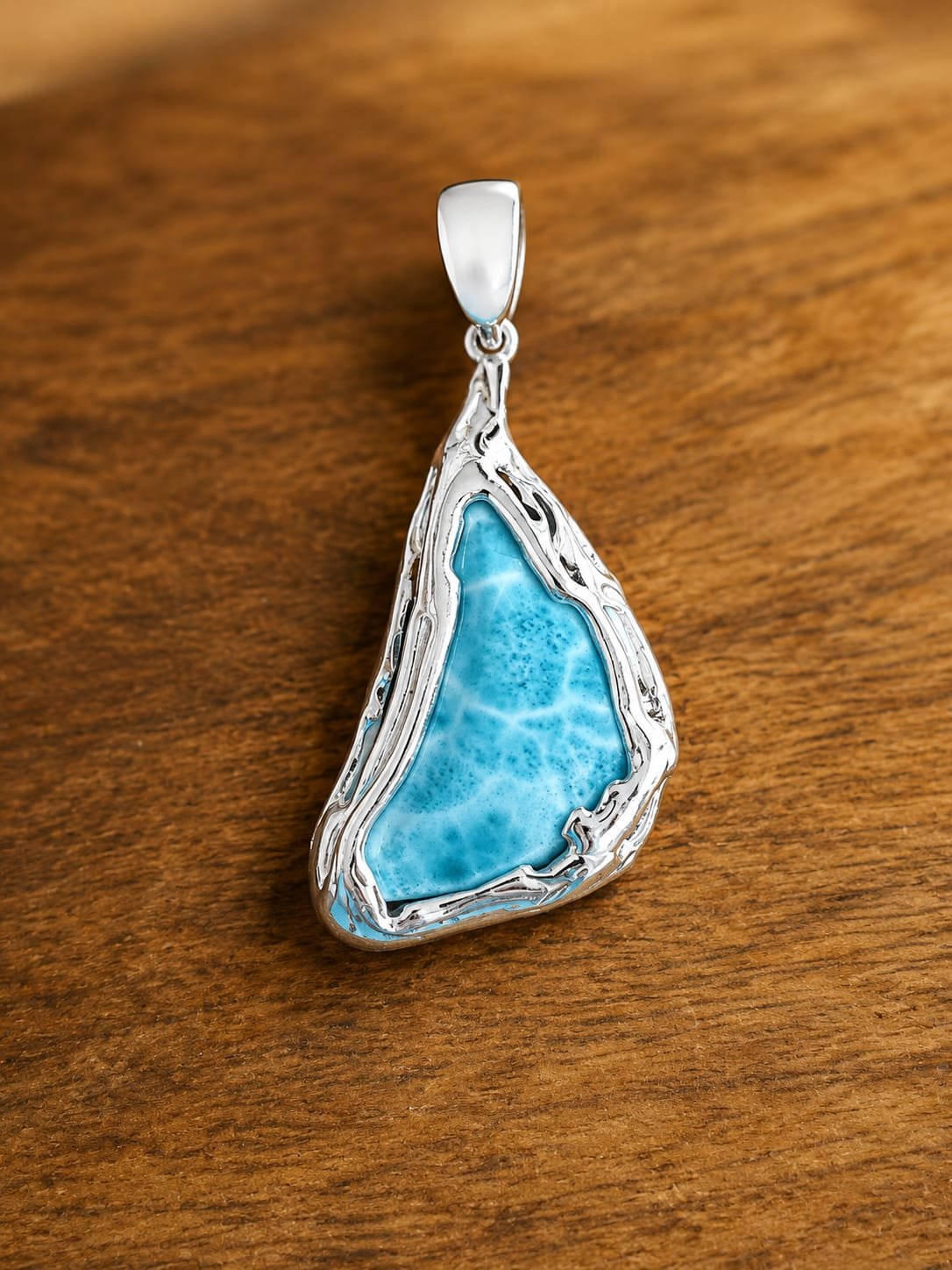 Pendentif Larimar – Argent 925 unique