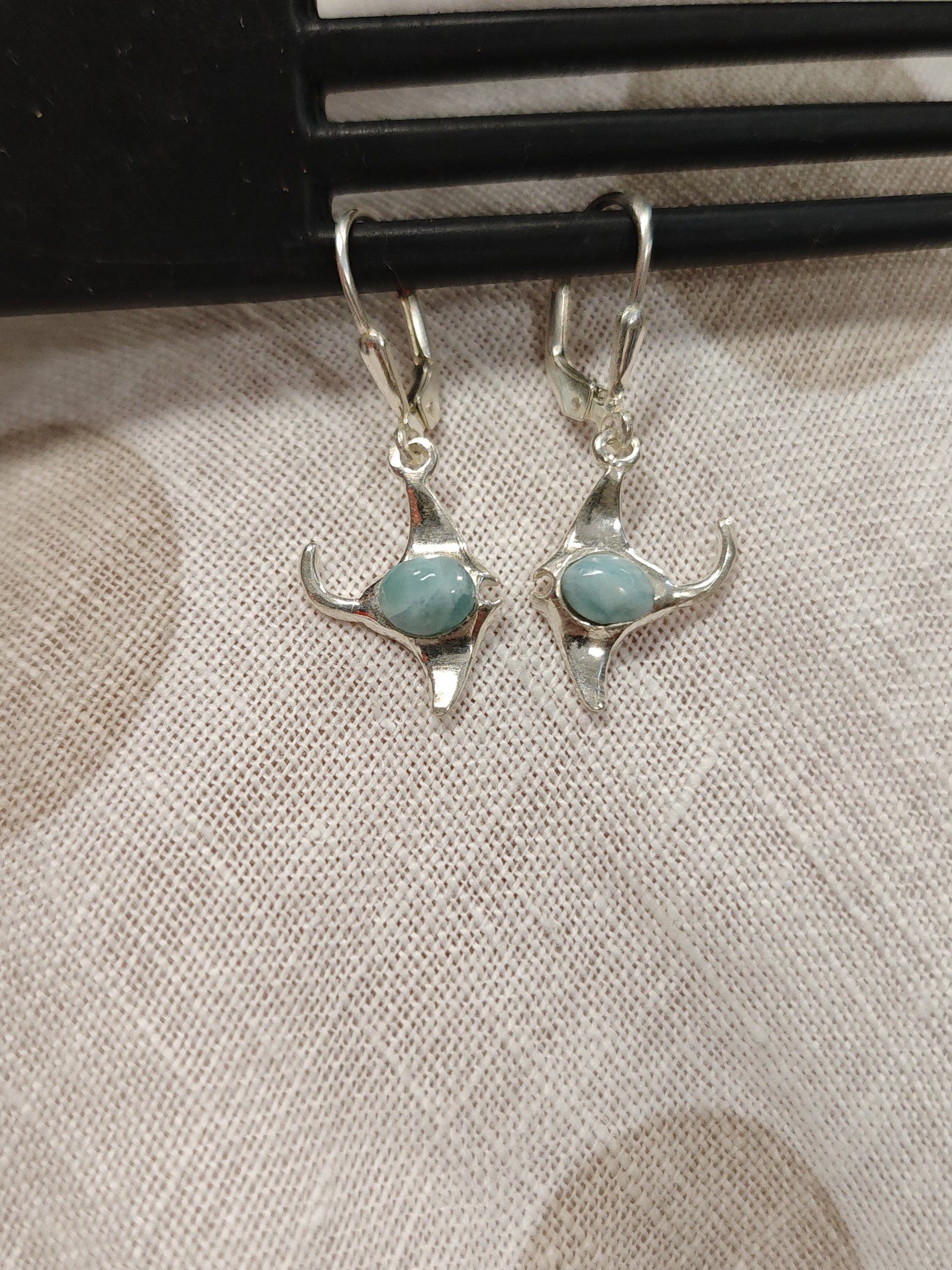 Boucles d'oreilles raie manta