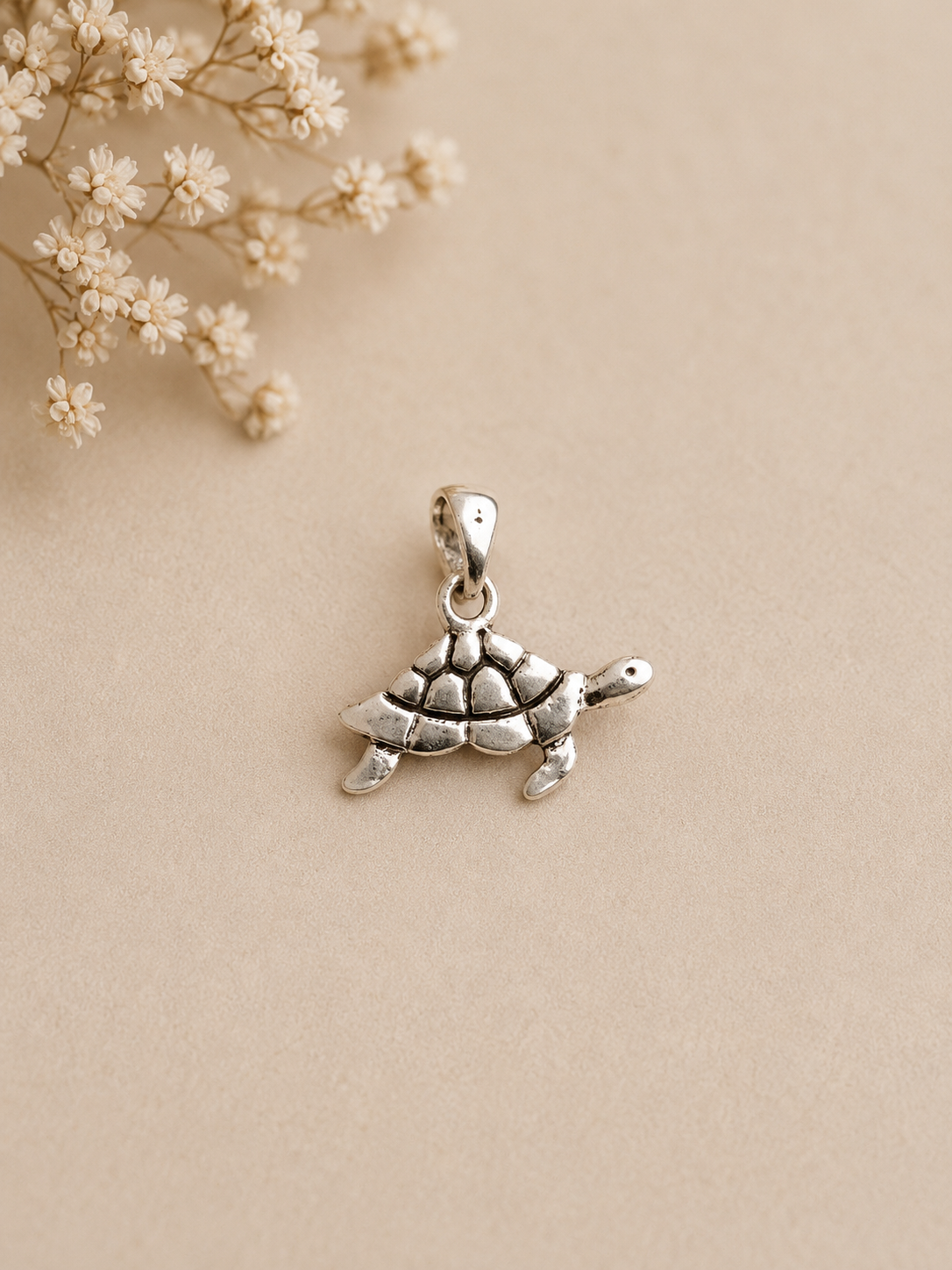 Petit Pendentif tortue en argent