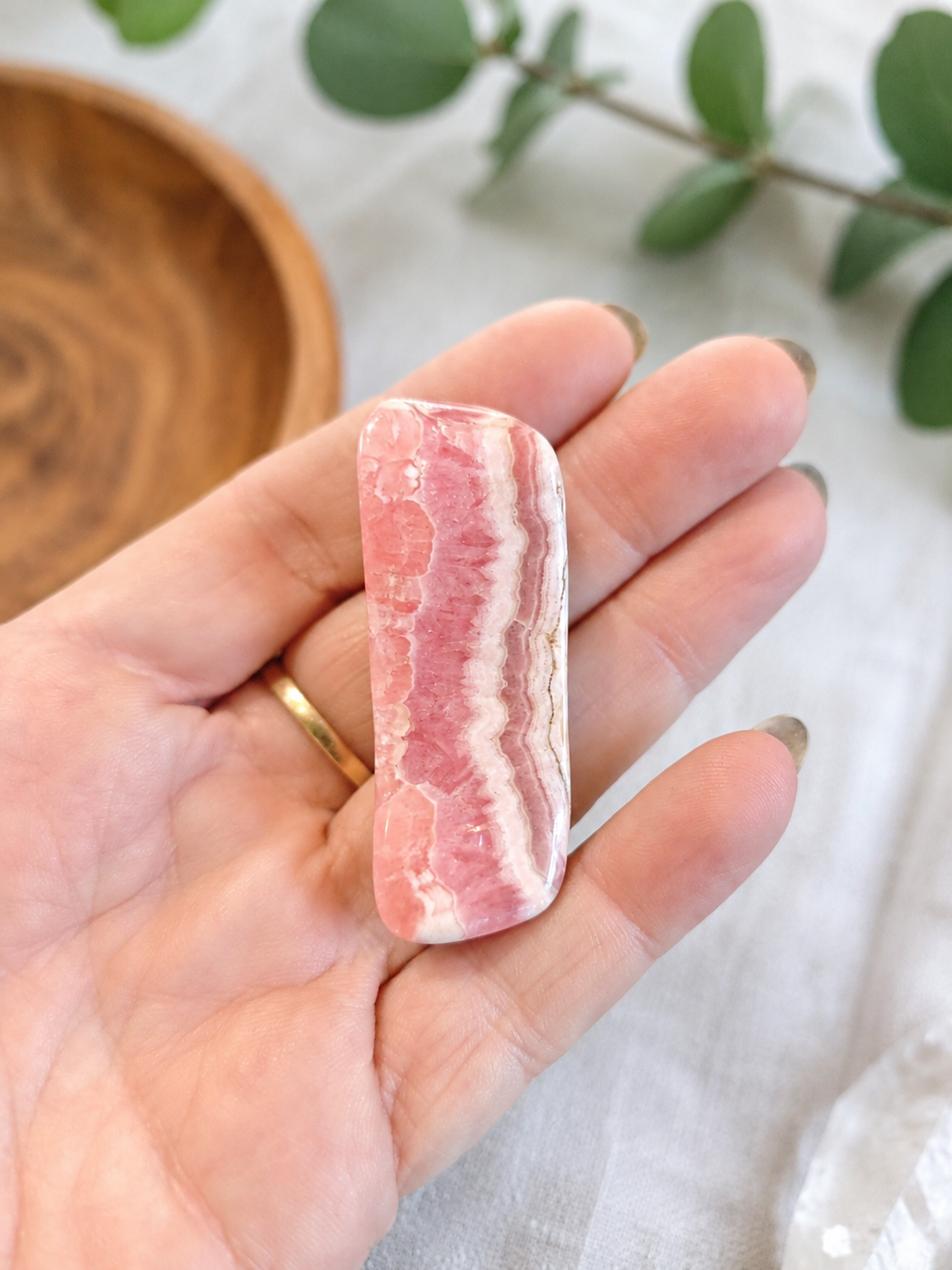 Pendentif en rhodochrosite