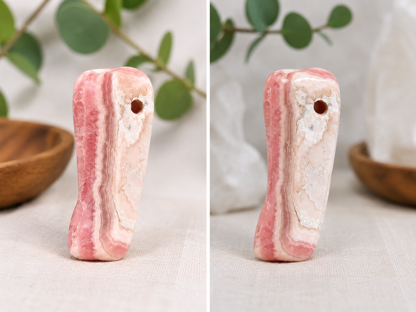 Pendentif en rhodochrosite