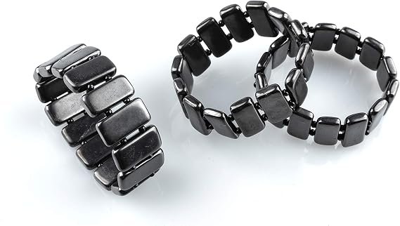 bracelet en shungite perles rectangulaires