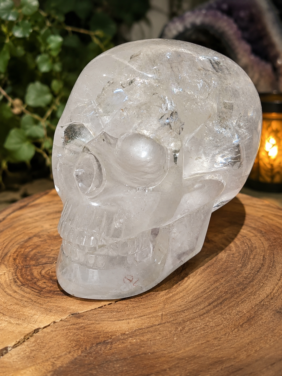 Crâne en cristal de roche de l’Himalaya – 6 kg – Pièce unique
