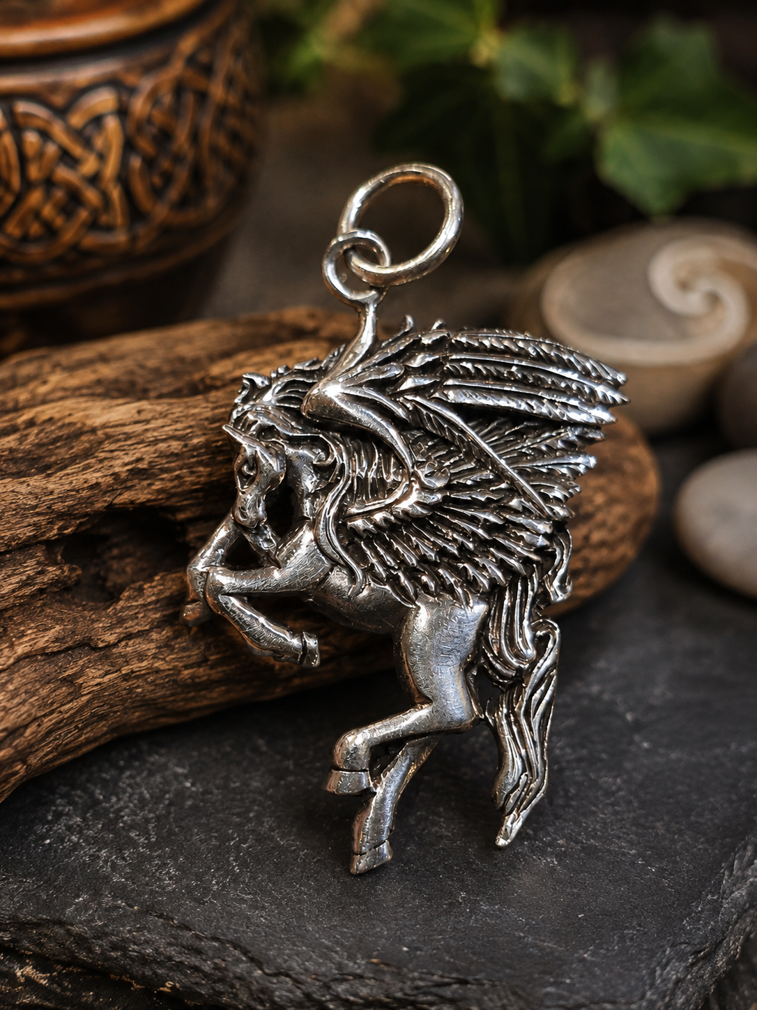 Pendentif Pégase en argent   2608