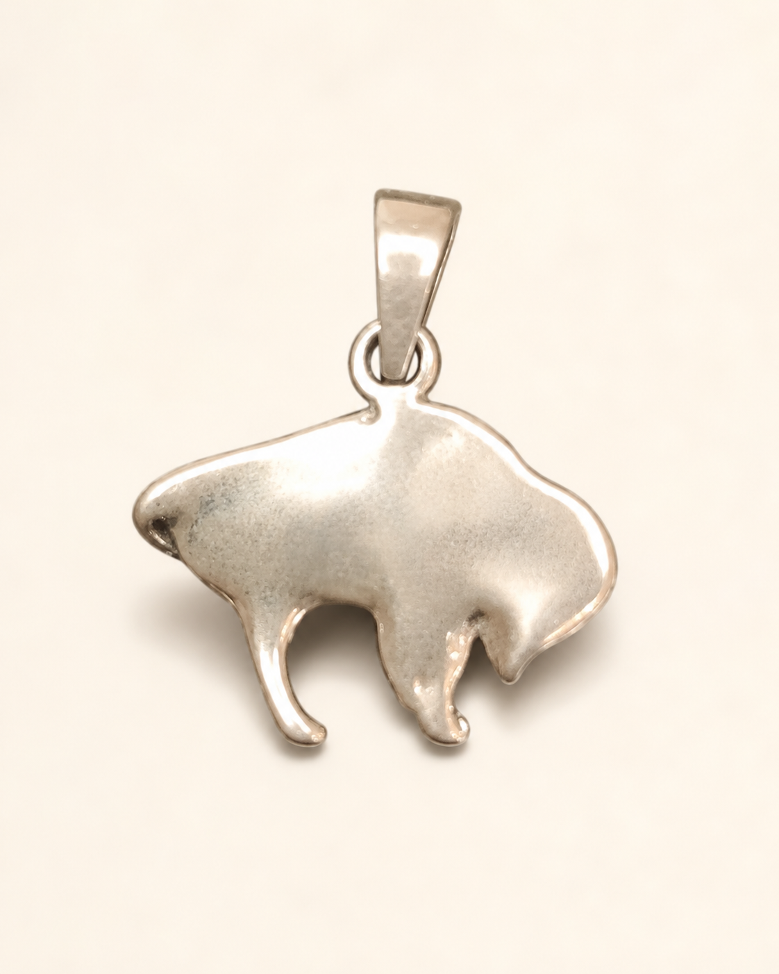 Pendentif Bison argent – Force, ancrage et abondance