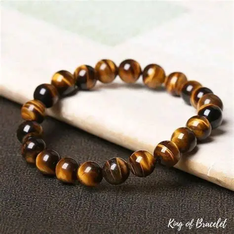 Bracelet Œil de Tigre – Perles de 8 mm