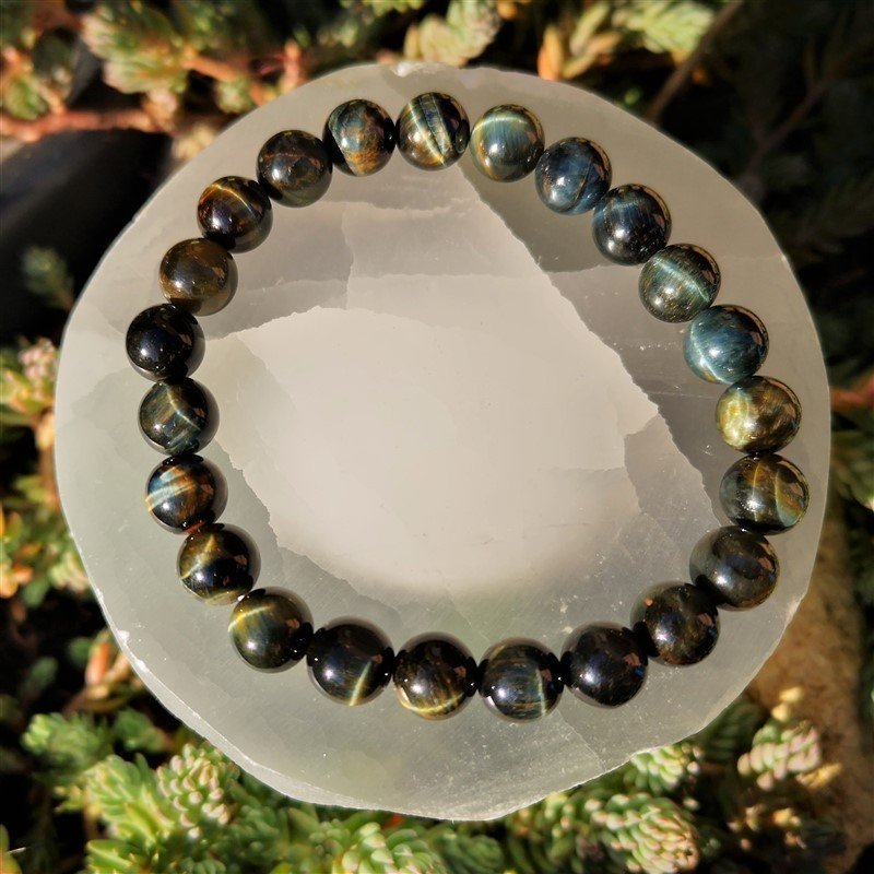 Bracelet Œil de Faucon – Perles de 8 mm