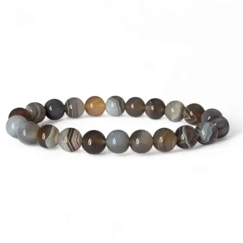 Bracelet Agate – Perles de 8 mm