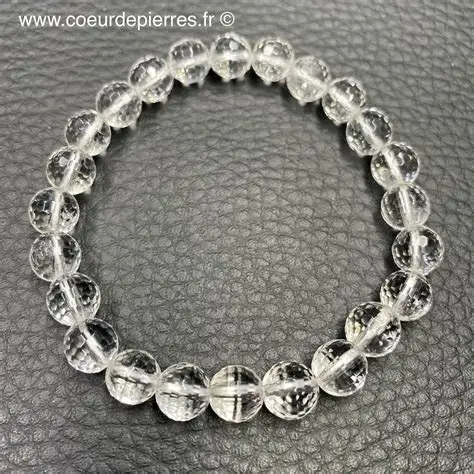 Bracelet Cristal de Roche – Perles de 8 mm