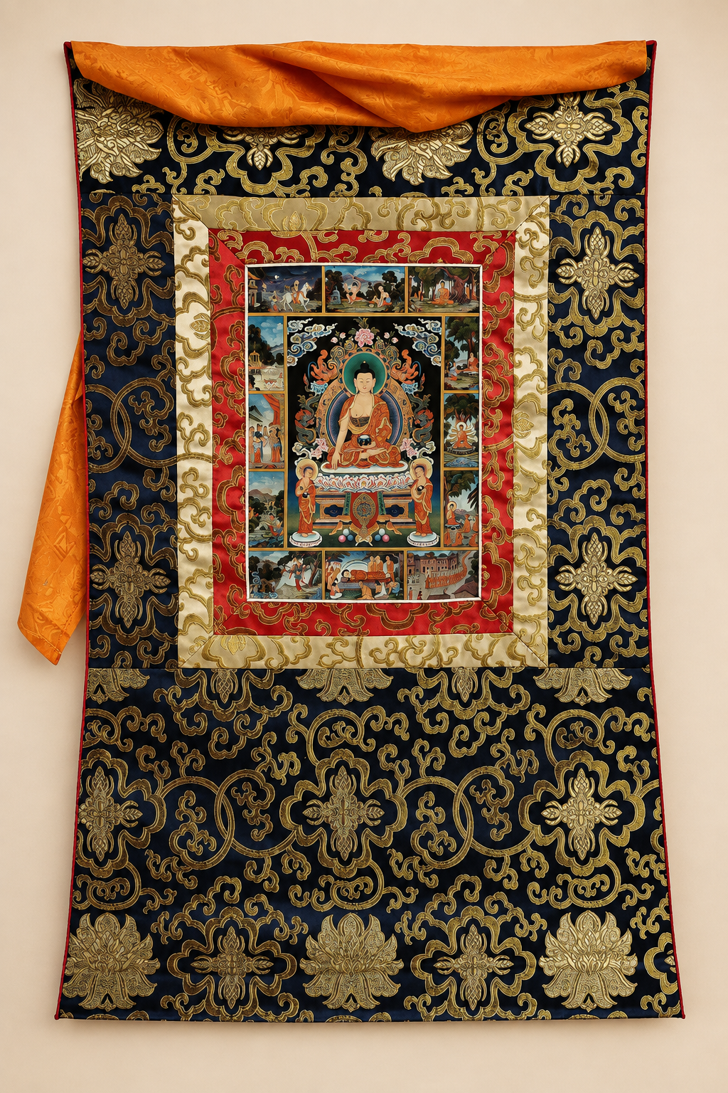 Thangka tibétain – Bouddha Shakyamuni ta02