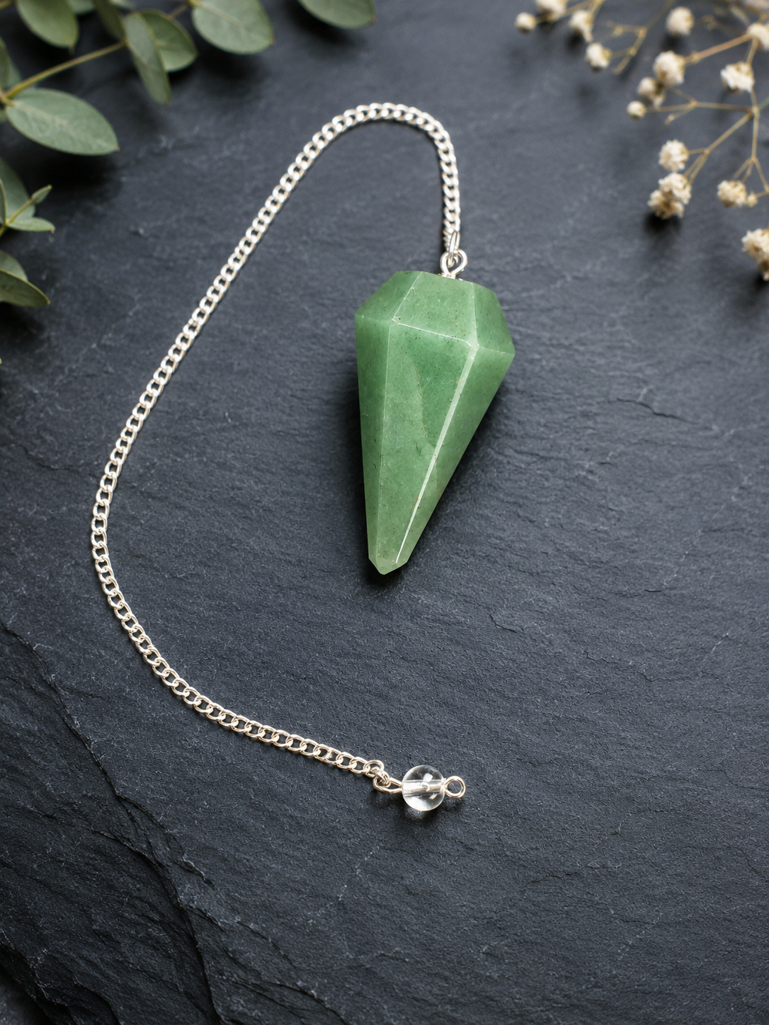 Pendule en aventurine – fabrication artisanale en Inde