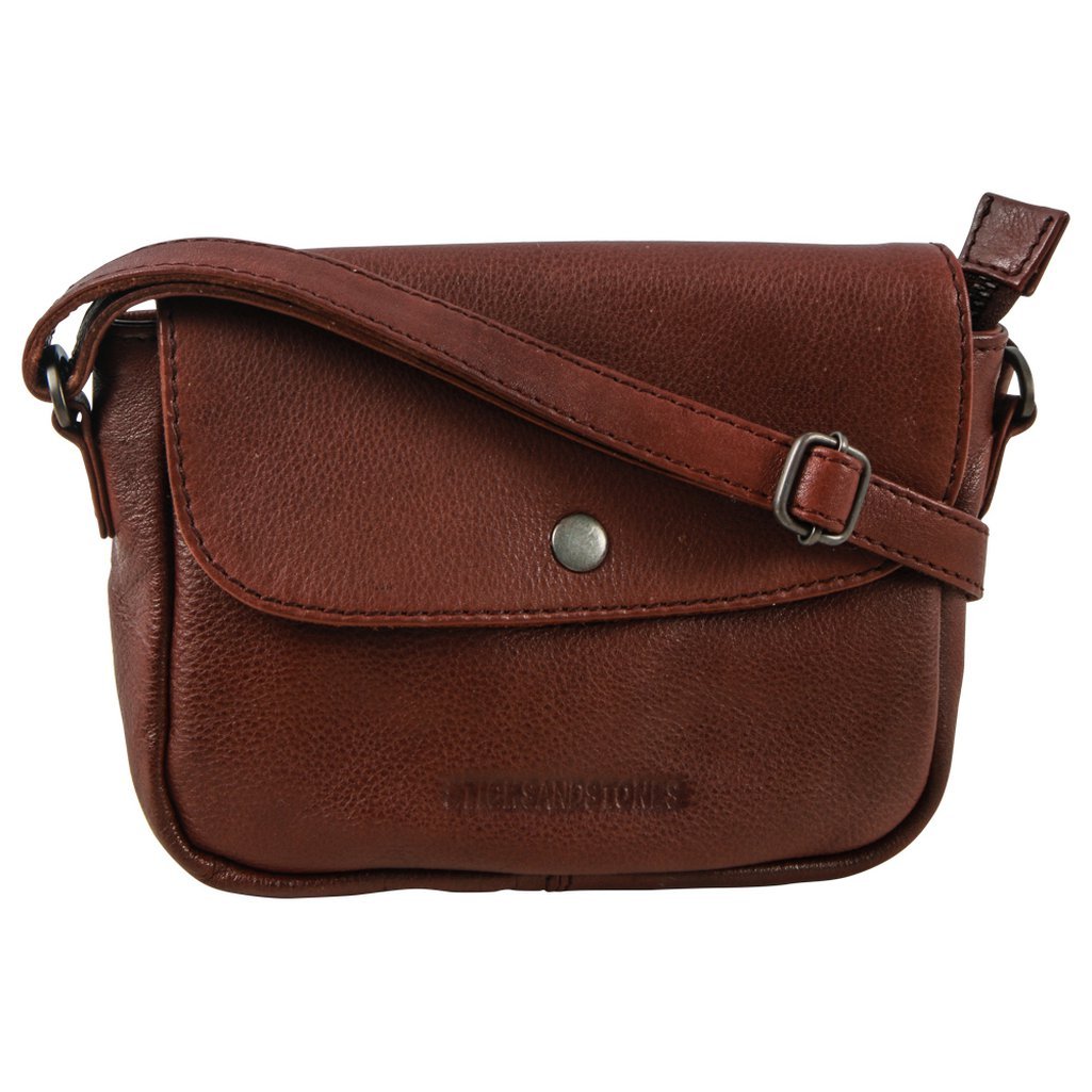 Promo - 40% - Sticks & Stones - petit sac - cognac