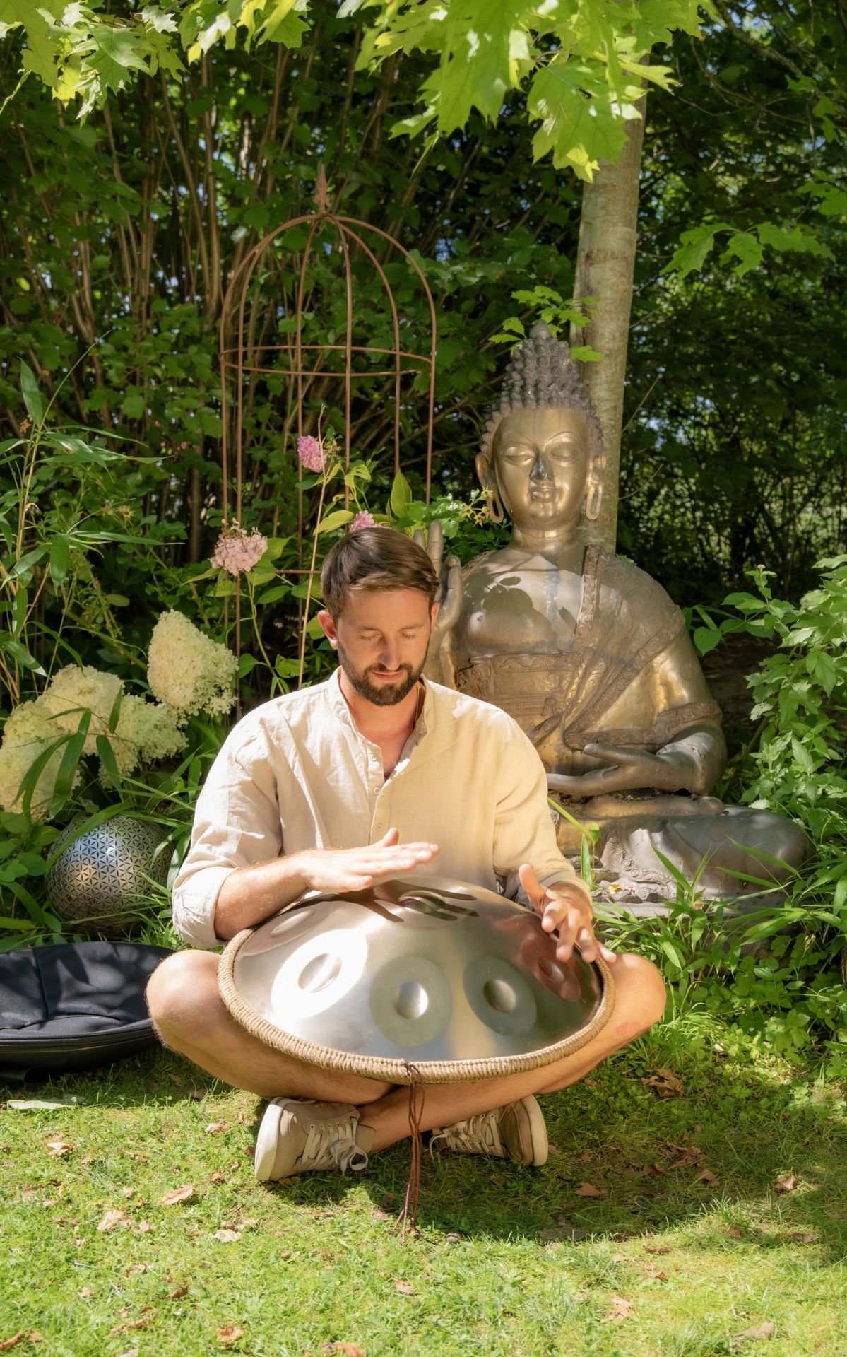 Handpan, cuivre doré, 440 Hz, 10 tons  B-KL-1