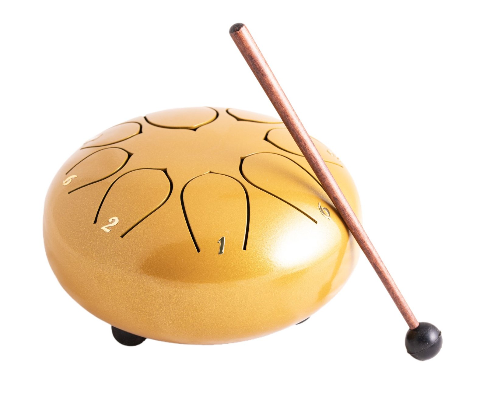 Tambour / Drum en acier moyen, or  B-HK-31