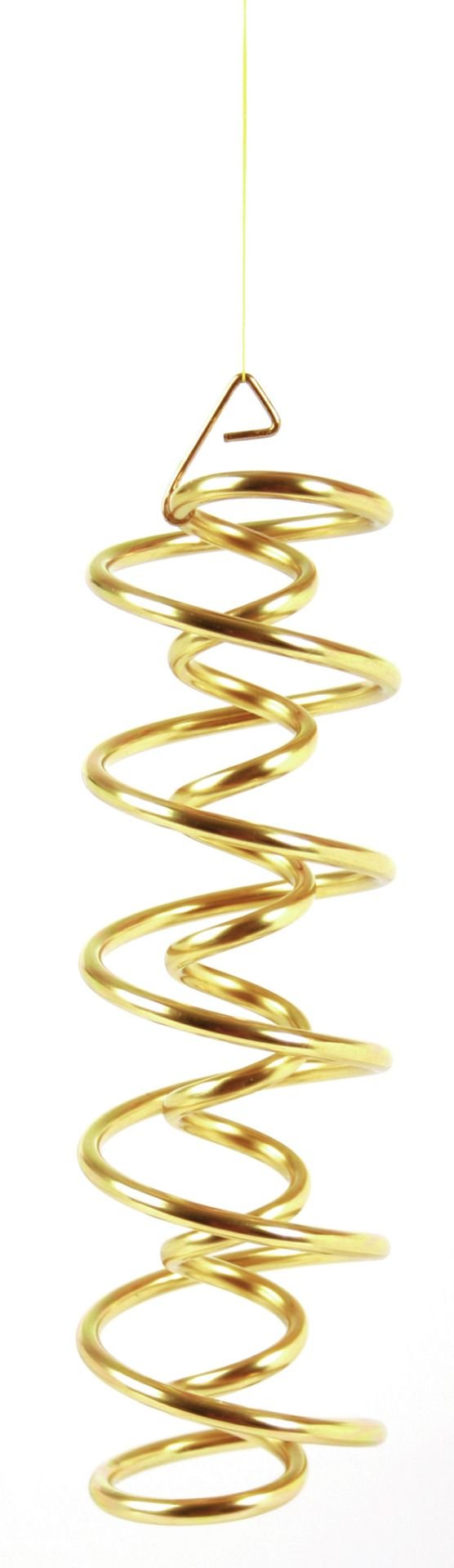 Spirale d'ADN en laiton, 17 cm de haut.  b-FS-151