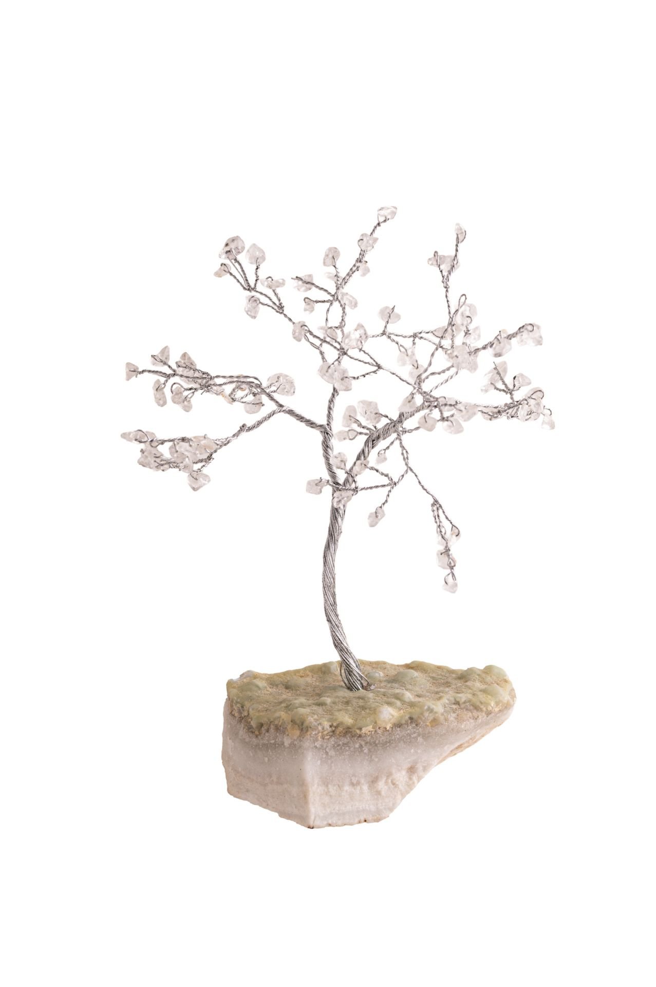 Cristal de roche Arbre de cristal avec de la zéolite   b-zw-160-bk