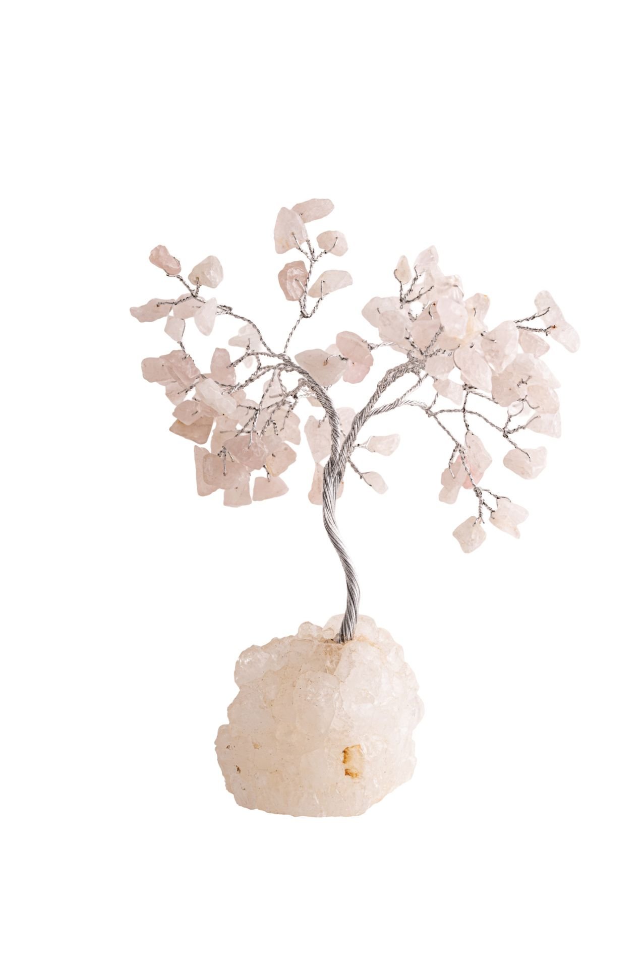 Arbre de cristal Quartz rose avec de la zéolite  bZW-160-RQ-