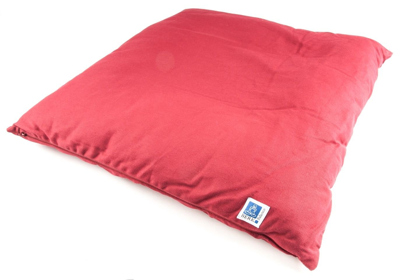 Tapis de méditation rouge vin rempli de coton