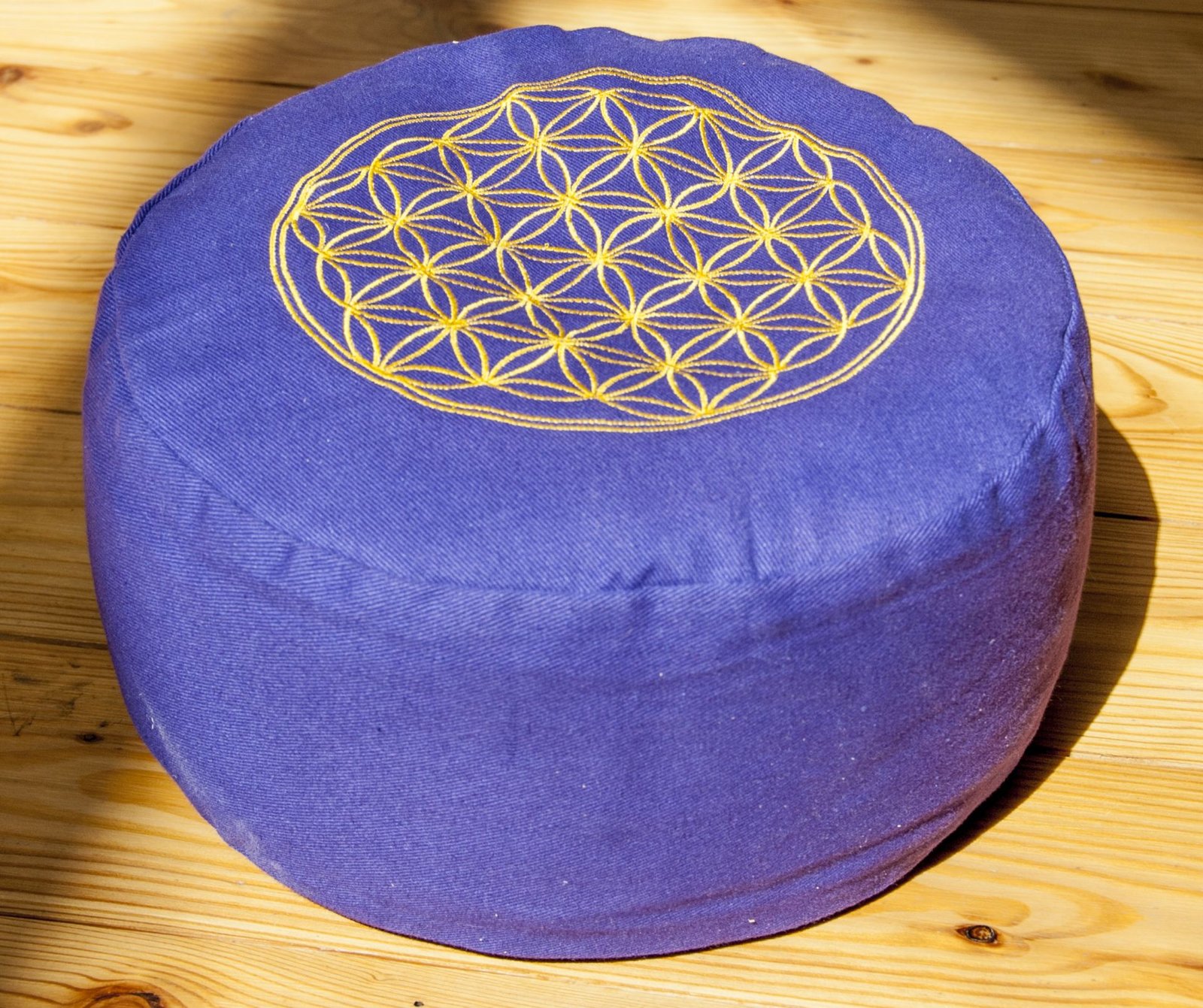 Coussin de méditation Fleur de Vie, violet
