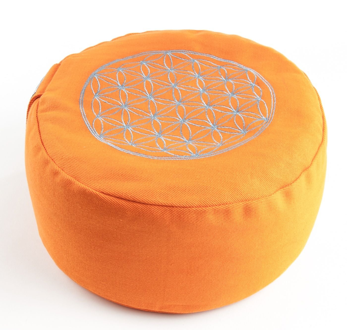 Coussin de méditation Fleur de Vie, orange