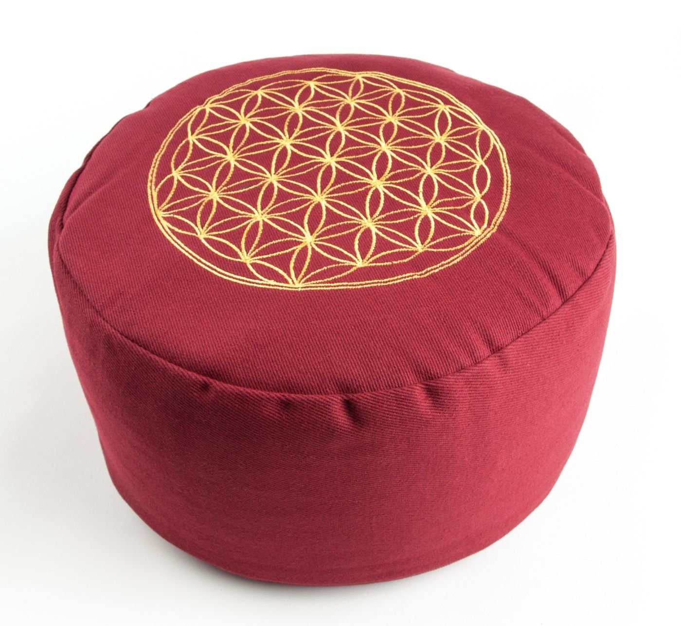 Coussin de méditation Fleur de Vie, rouge