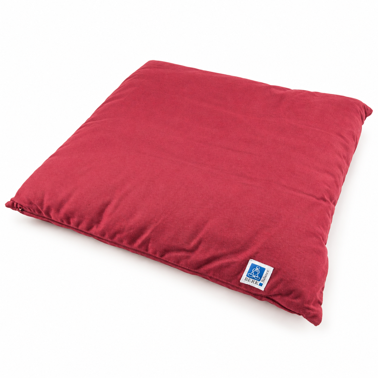 Tapis de méditation rouge vin rempli de coton
