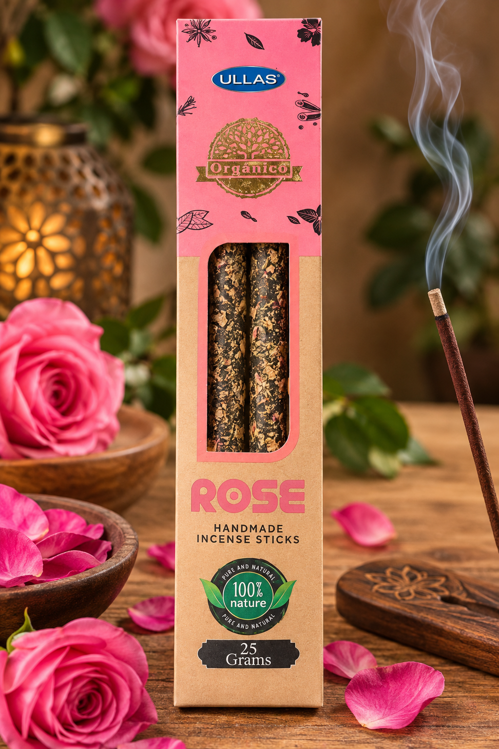 Encens artisanal Rose – Ullas Orgánico